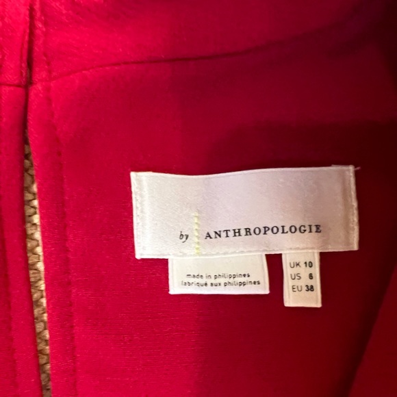 Red, Cocktail Anthropologie Midi dress - Picture 4 of 8